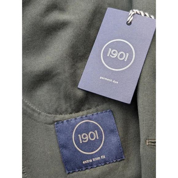 1901 • Extra Trim Fit Olive Blazer - Picture 6 of 8